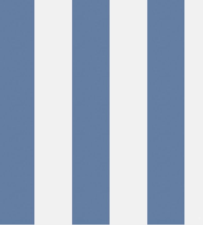 Glastonbury Stripe Nursery Wallpaper - Blue