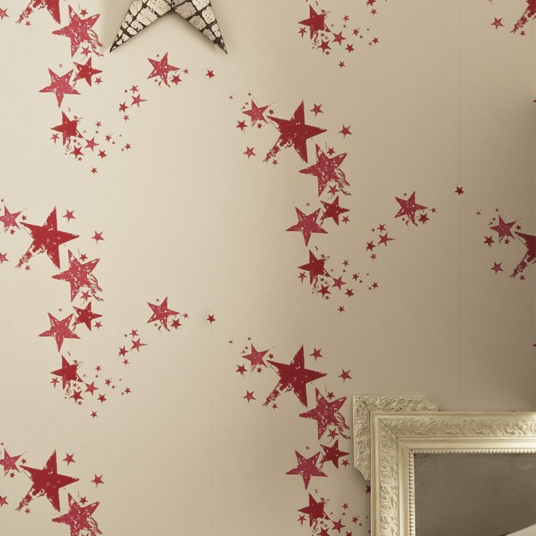 All Star Nursery Room Wallpaper - Red