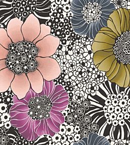 Anemones Nursery Wallpaper - Multicolor