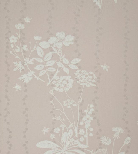 Wild Meadow Nursery Wallpaper - Pink