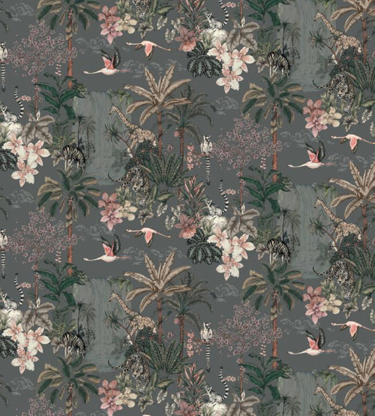 Kingdom Nursery Fabric - Gray