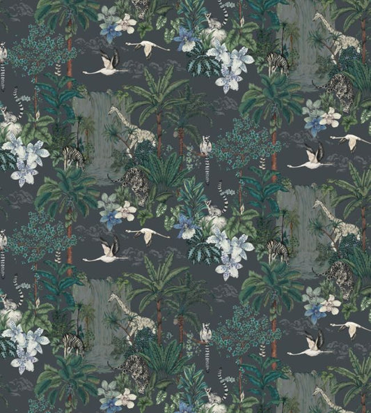 Kingdom Nursery Fabric - Gray