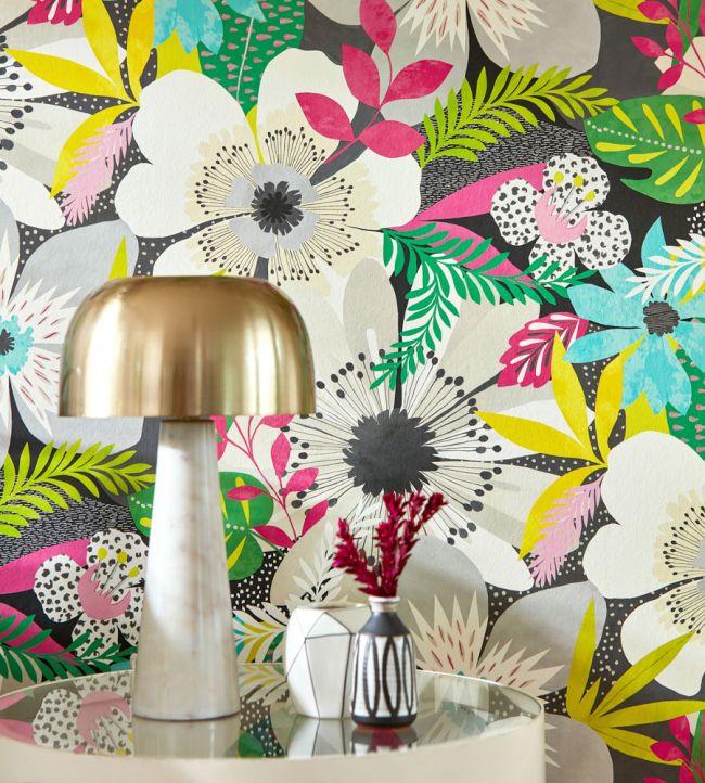 Floral Riot Nursery Room Wallpaper 2 - Multicolor