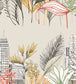Urban Tropic Nursery Wallpaper - Gray