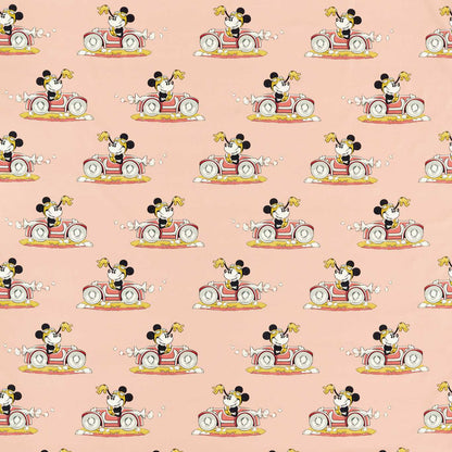 Minnie On The Move Candy Floss Fabric