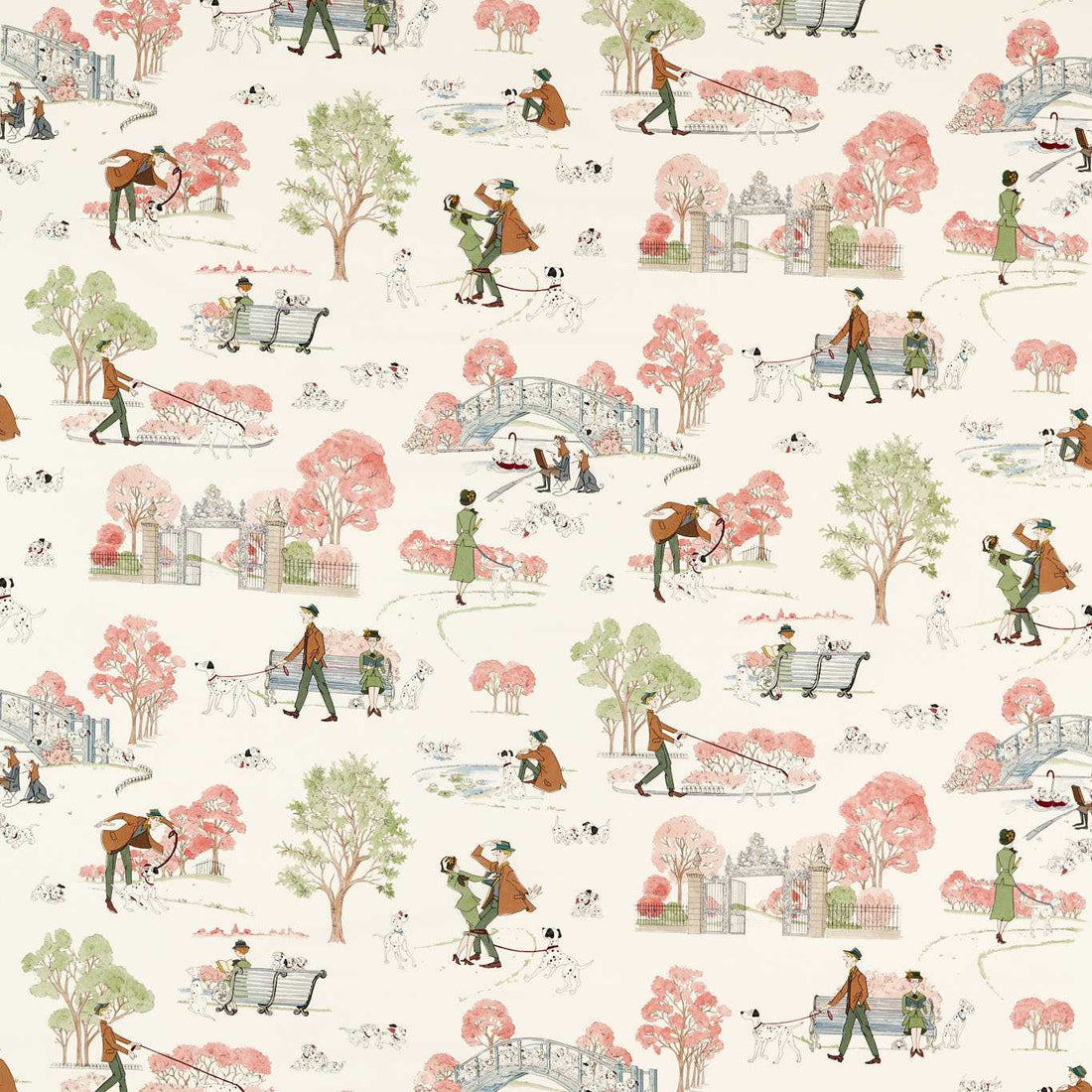 101 Dalmatians Fabric – kidswallpapercompany