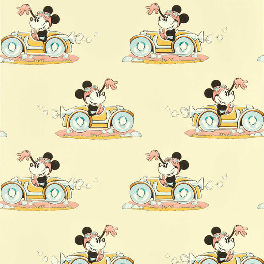 Minnie On The Move Sherbet Wallpaper