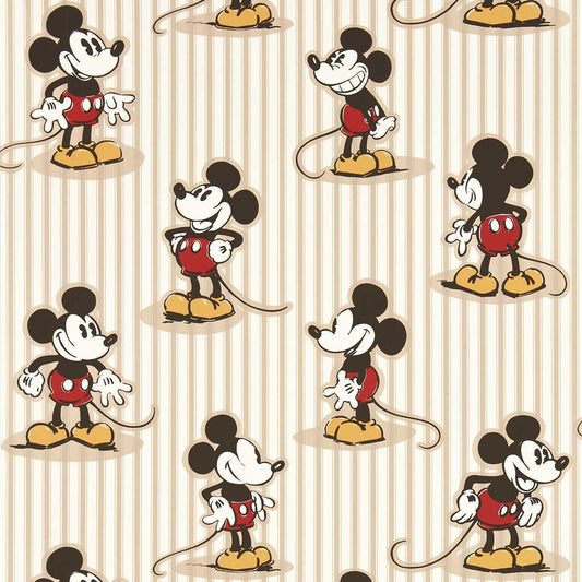 Mickey Stripe Peanut Wallpaper