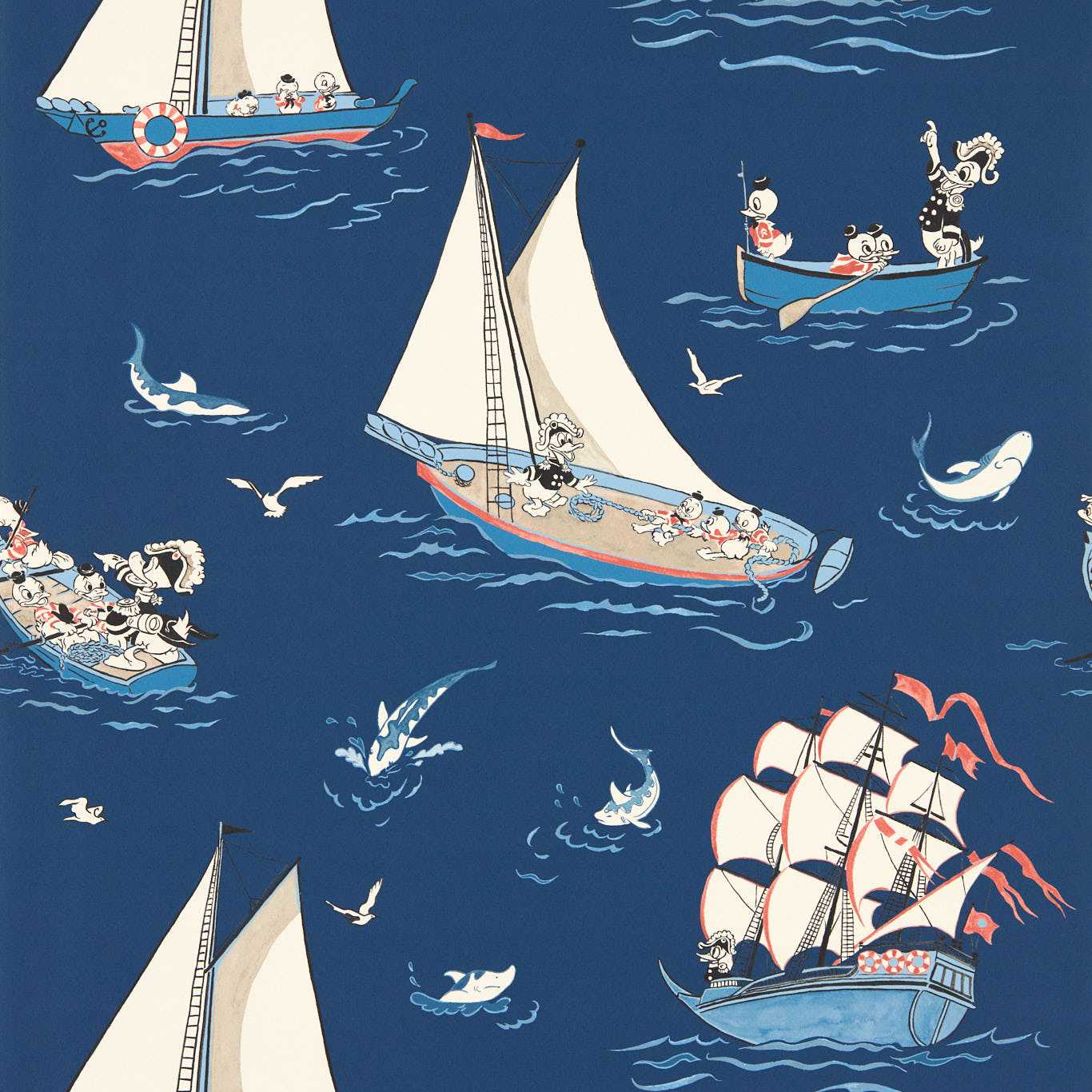 Donald Nautical Night Fishing Wallpaper