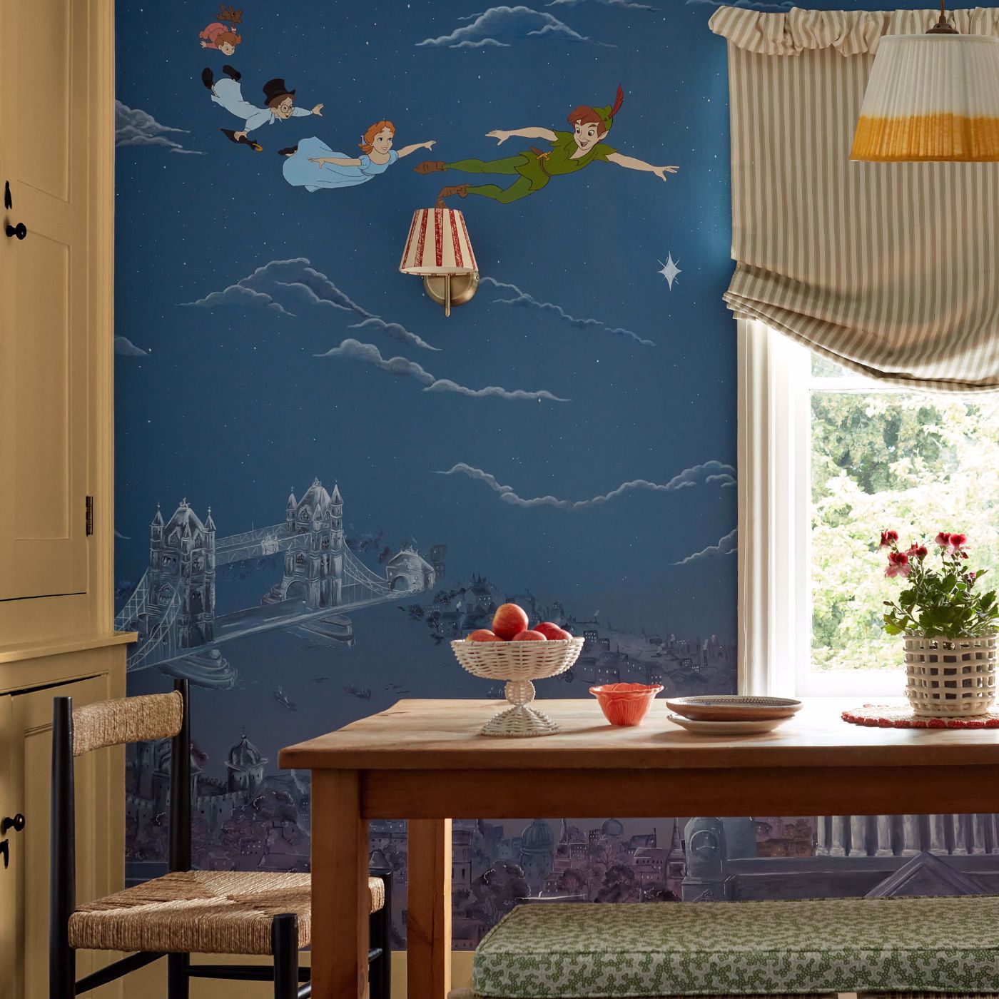 Peter Pan Evening Blue Room Wallpaper