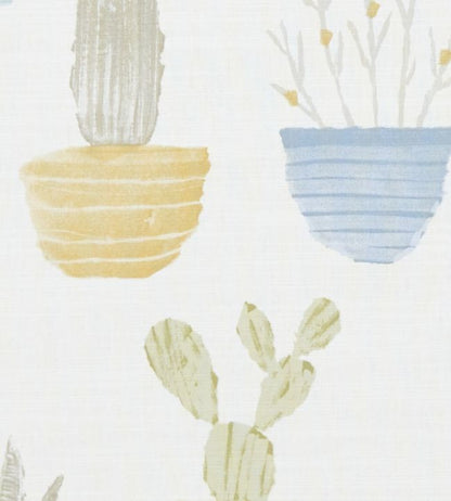 Cactus Nursery Fabric - Blue