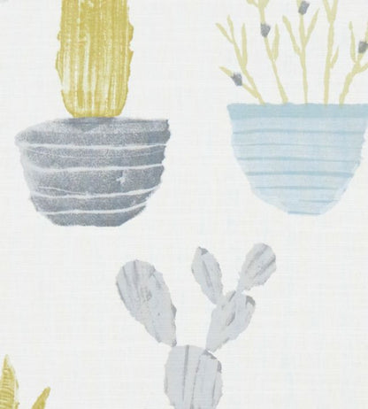 Cactus Nursery Fabric - Gray