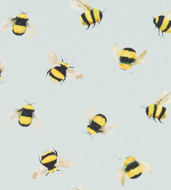 Bees Nursery Fabric - Blue