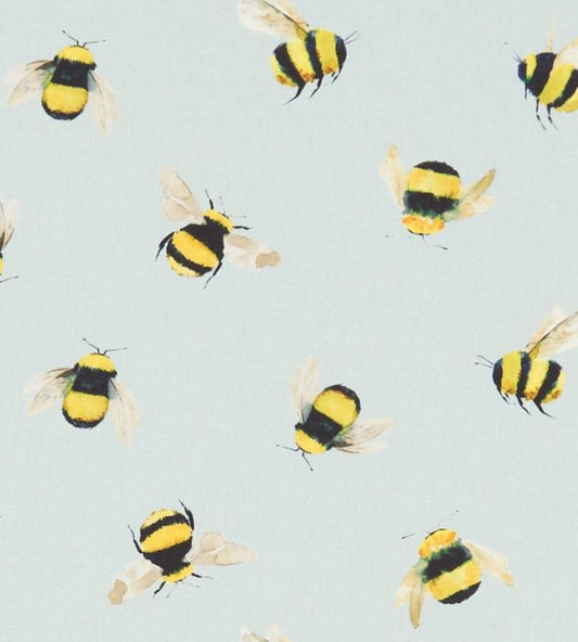 Bees Nursery Fabric - Blue