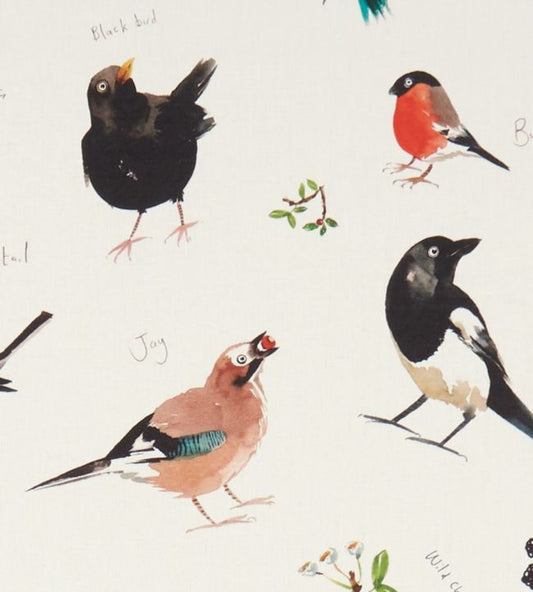 Bird Watch Nursery Fabric - Multicolor
