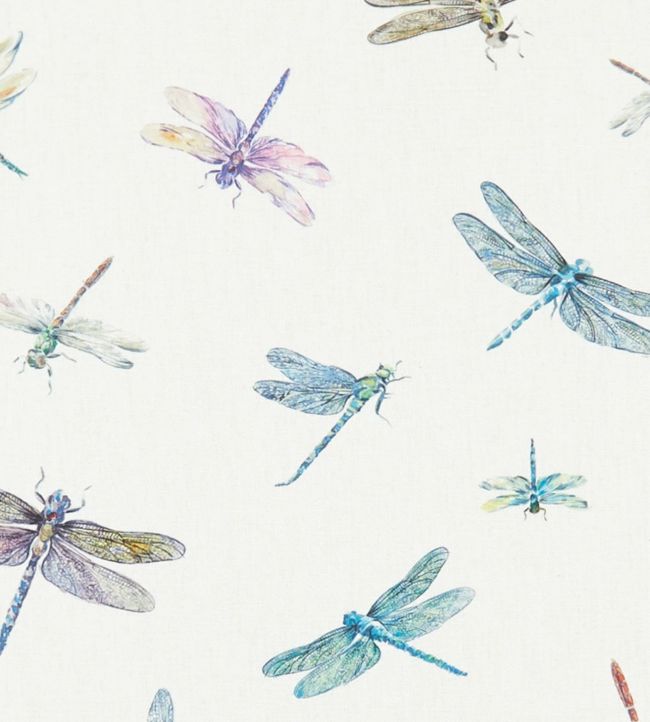 Dragonflies Nursery Fabric - Multicolor