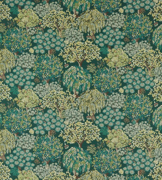 Tatton Linen Nursery Fabric - Green