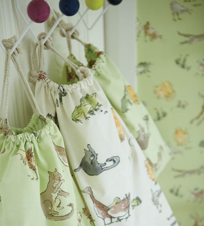 Quentins Menagerie Nursery Room Fabric - Multicolor