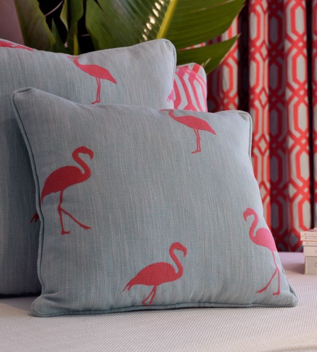 Flamingo Addiction Nursery Room Fabric 2 - Blue
