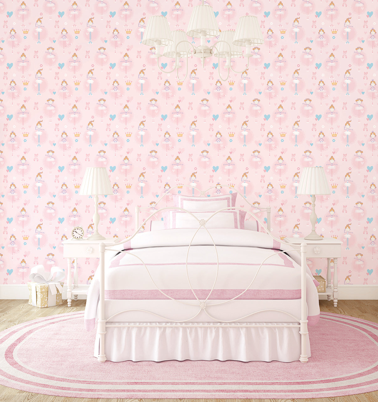 Just 4 Kids 2 Nursery Room Wallpaper - Pink