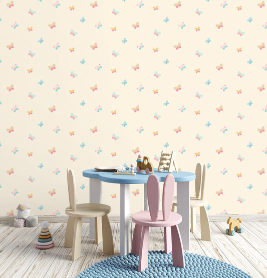 Just 4 Kids 2 Nursery Room Wallpaper - Cream