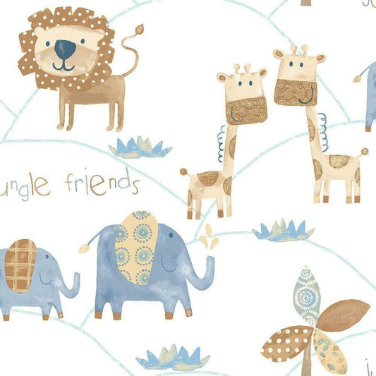 Just 4 Kids 2 Nursery Wallpaper - Blue