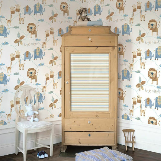 Just 4 Kids 2 Nursery Room Wallpaper - Blue