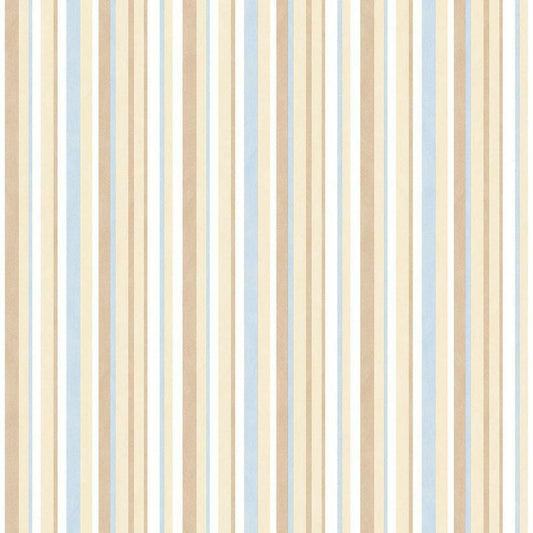 Just 4 Kids 2 Stripe Nursery Wallpaper - Sand