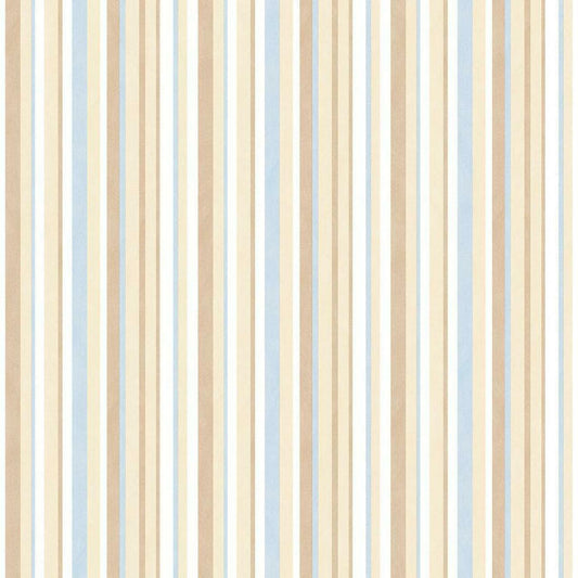 Just 4 Kids 2 Stripe Nursery Wallpaper - Sand