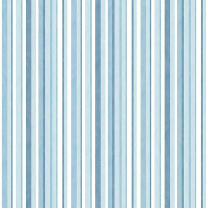 Just 4 Kids 2 Stripe Nursery Wallpaper - Blue