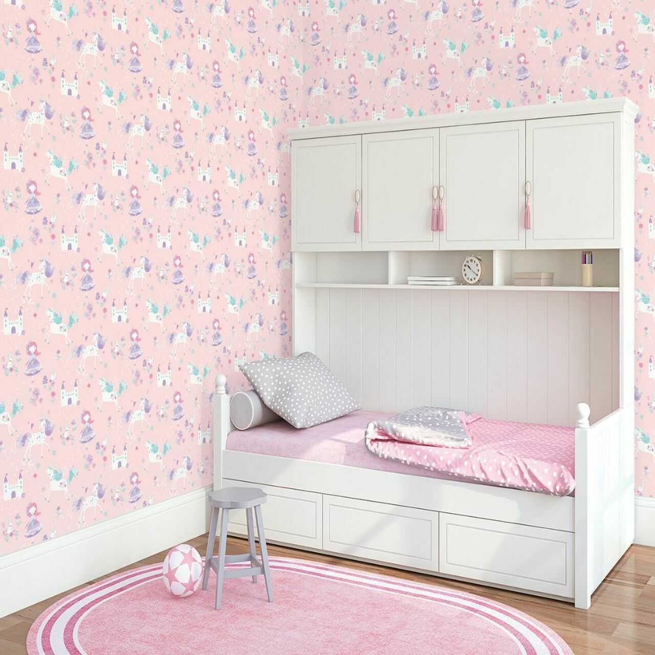 Just 4 Kids 2 Nursery Room Wallpaper - Pink
