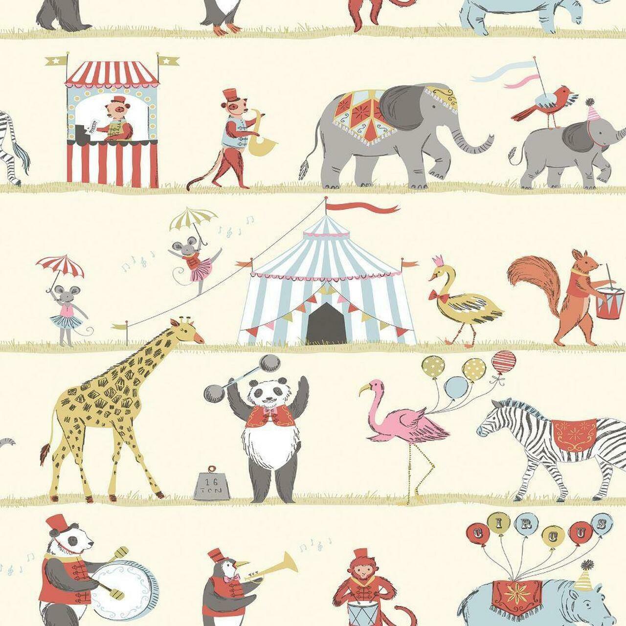 Just 4 Kids 2 Circus Nursery Wallpaper - Sand