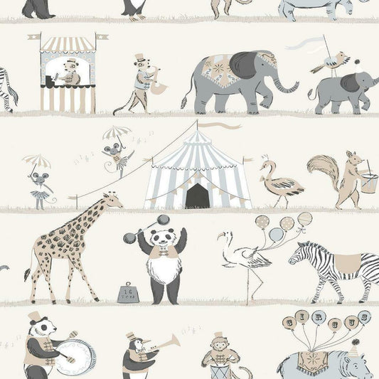 Just 4 Kids 2 Circus Nursery Wallpaper - Pink