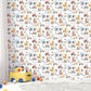 Construction Tiny Tots 2 Nursery Wallpaper - Multicolor