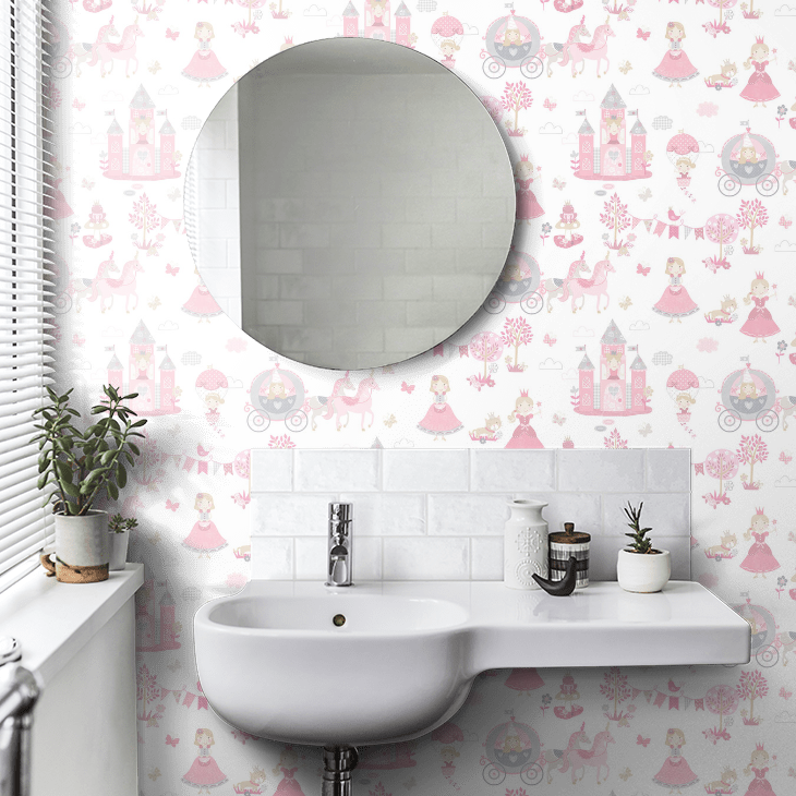 Fairytale Nursery Room Wallpaper 3 - Pink