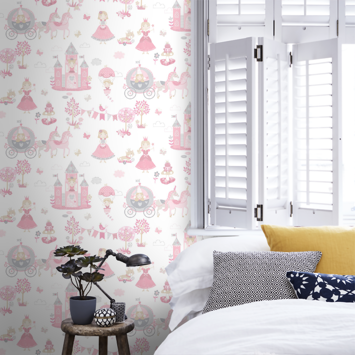Fairytale Nursery Room Wallpaper 6 - Pink