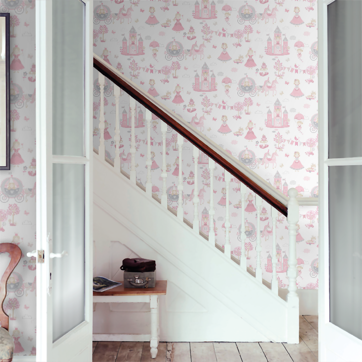Fairytale Nursery Room Wallpaper 8 - Pink