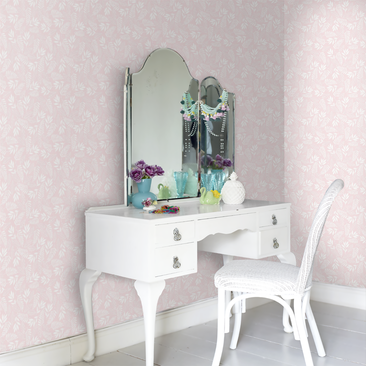 Koala Leaf Nursery Room Wallpaper 5 - Pink