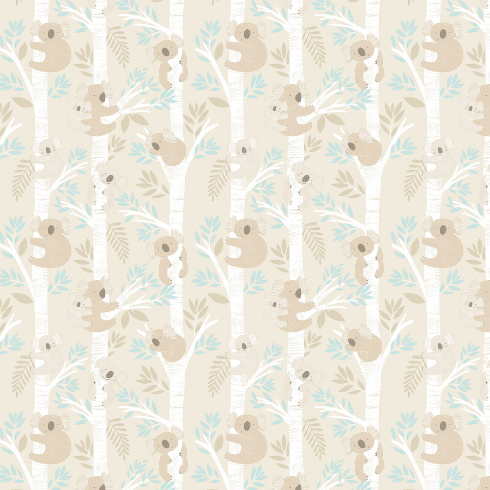 Koalas Nursery Wallpaper - Sand