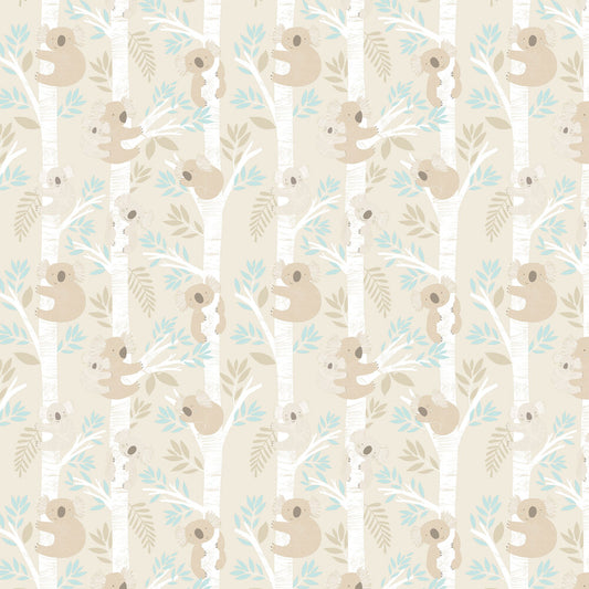 Koalas Nursery Wallpaper - Sand