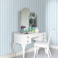 Regency Stripe Nursery Room Wallpaper 4 - Blue
