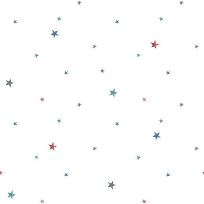 Stars Tiny Tots 2 Nursery Wallpaper - White