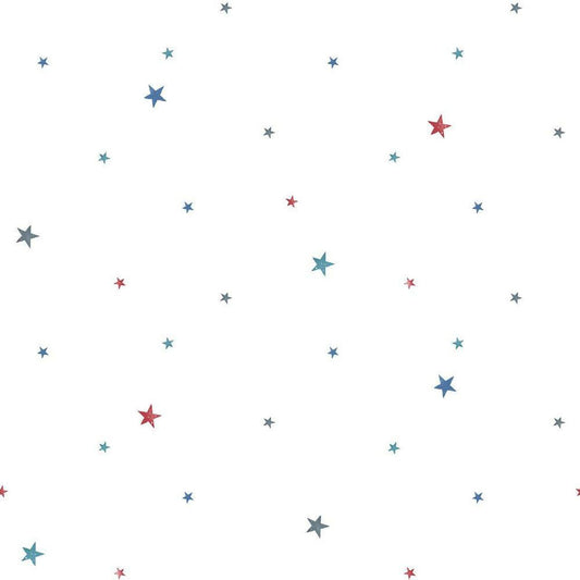 Stars Tiny Tots 2 Nursery Wallpaper - White