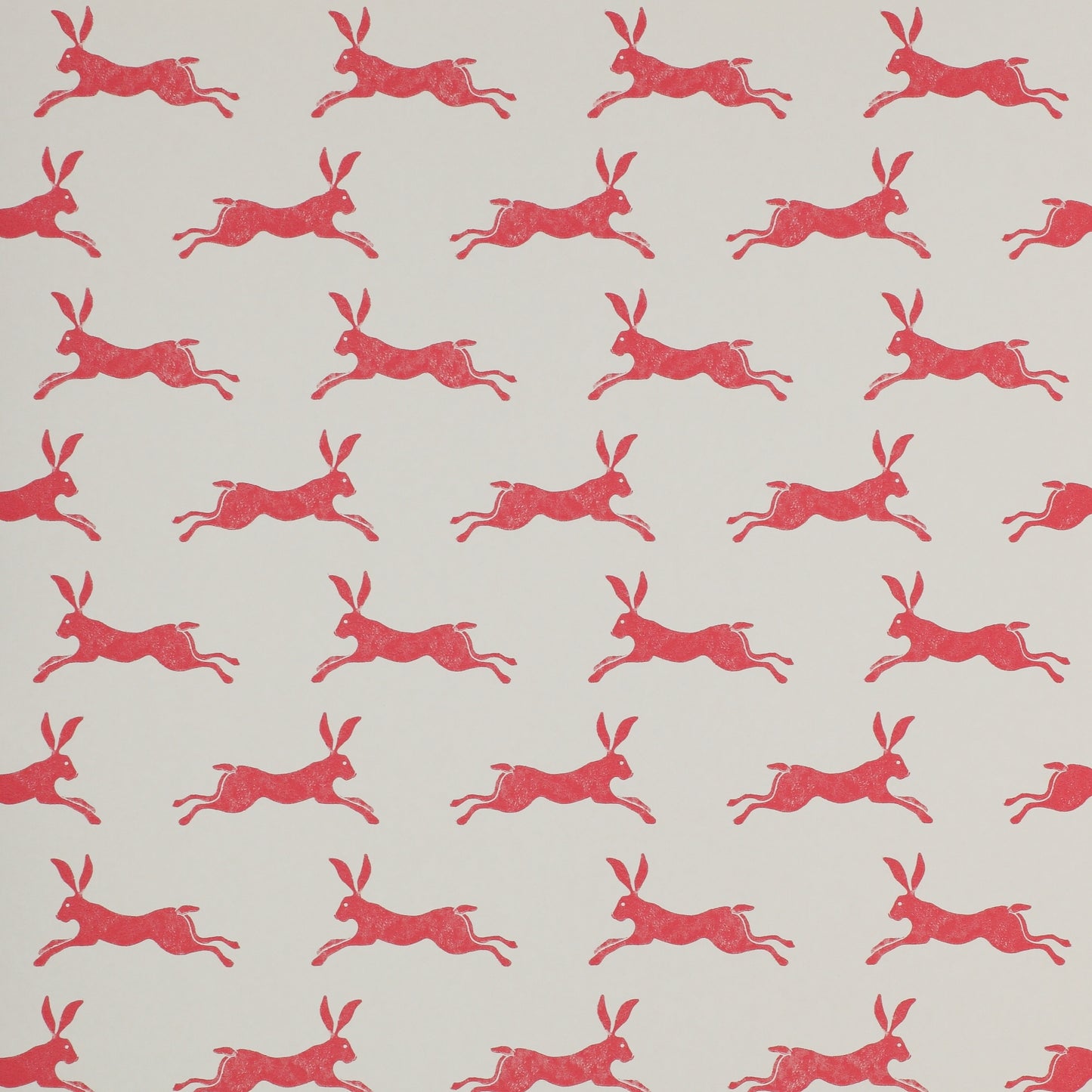 March Hare Nursery Wallpaper - Red