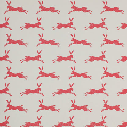 March Hare Nursery Wallpaper - Red