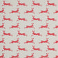 March Hare Nursery Wallpaper - Red