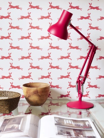 March Hare Nursery Room Wallpaper 2 - Red