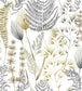 Summer Ferns Nursery Wallpaper - Gray