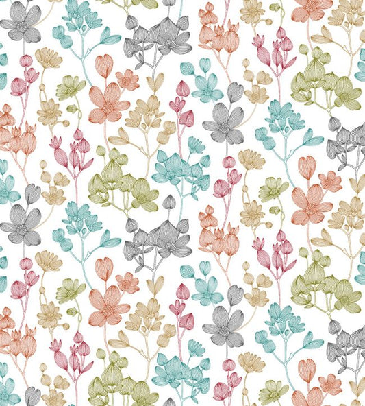 Kalina Nursery Wallpaper - Multicolor