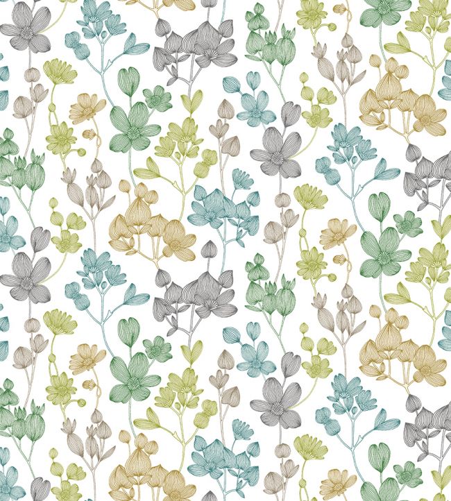 Kalina Nursery Wallpaper - Green